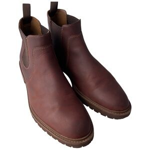 Johnston & Murphy Barrett Mahogany Leather Chelsea Boots Men’s Size 13M